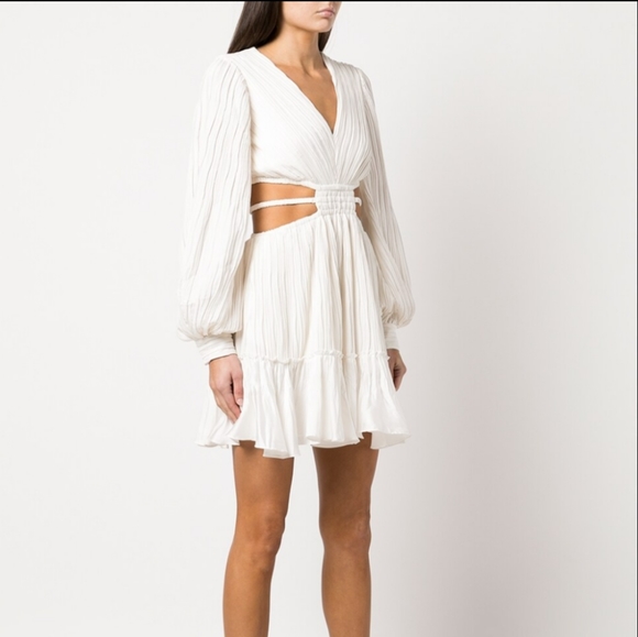 Jonathan Simkhai Dresses & Skirts - NWT JONATHAN SIMKHAI Londyn Pleated Cut Out White Dress